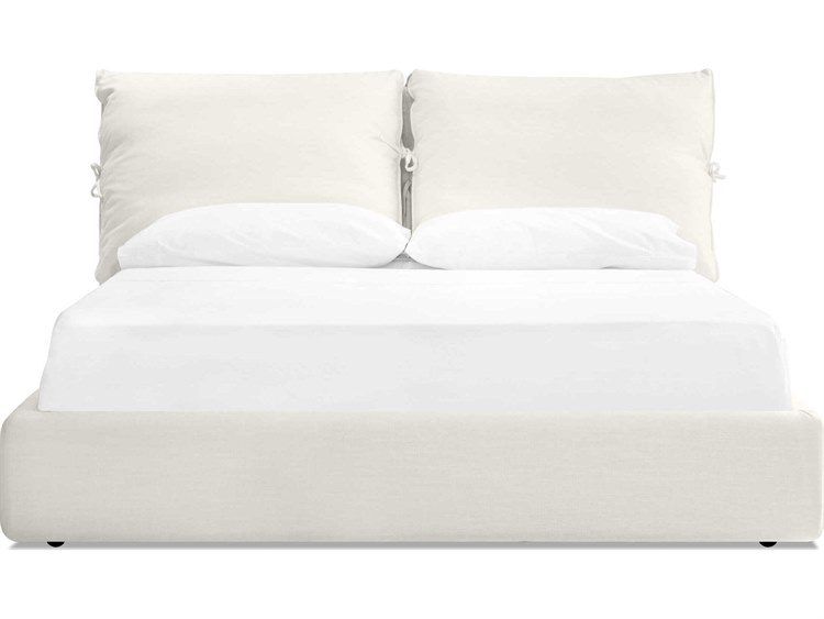 Mobital Plume Upholstered King Platform Bed MBBEDPLUMCREAKING