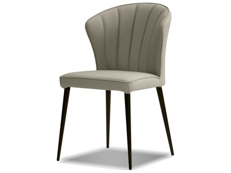 Mobital Ariel Oak Leather Armless Dining Chair