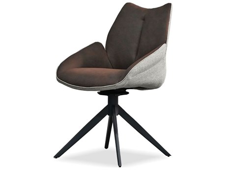 Mobital Gian Black Upholstered Arm Dining Chair