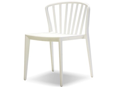 Mobital Windsor White Armless Dining Chair