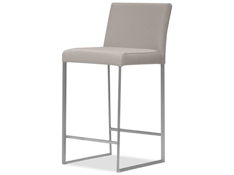 Mobital Tate Pewter Leather Counter Stool