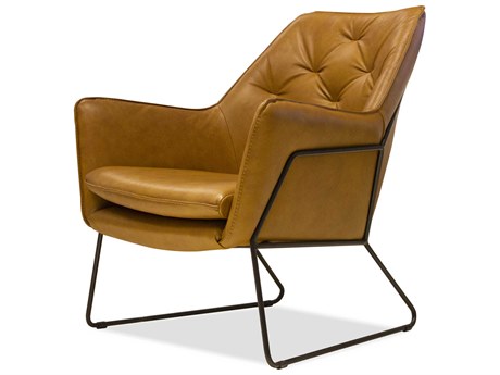 Mobital Jasmine Black Leather Accent Chair