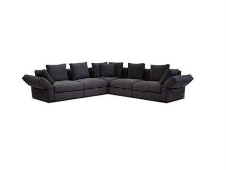 Mobital Flex Gray Upholstered Sectional Sofa
