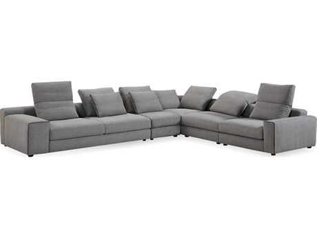 Mobital Flipout Gray Upholstered Sectional Sofa