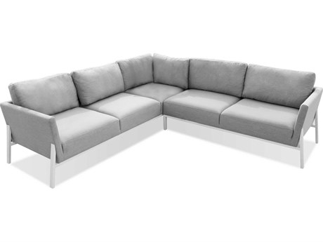 Mobital Kitsilano Gray Upholstered Sectional Sofa