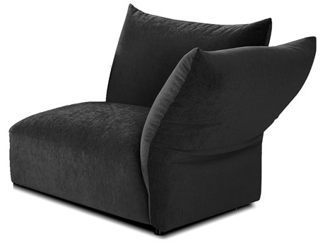 Mobital Tobago Black Upholstered Sectional Sofa