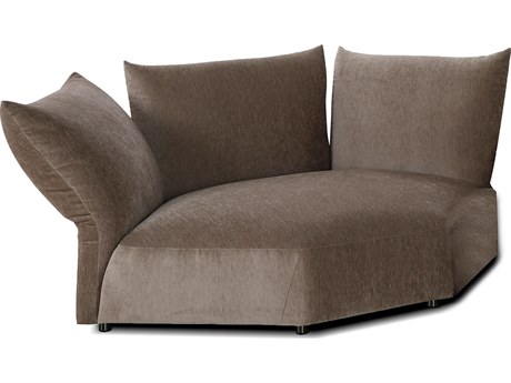 Mobital Tobago Brown Upholstered Sectional Sofa