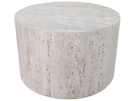 Mobital Post Round Stone Coffee Table