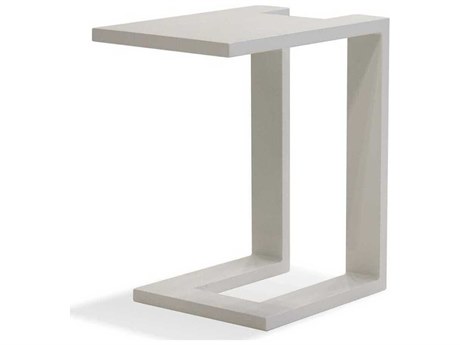 Mobital Ambleside Rectangular Metal White End Table