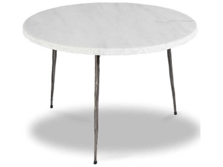 Mobital Kaii Round Marble White Coffee Table