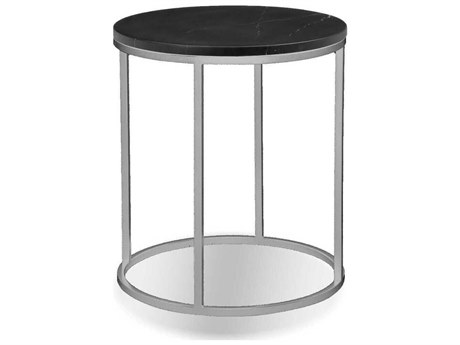 Mobital Onix Round Marble Black End Table
