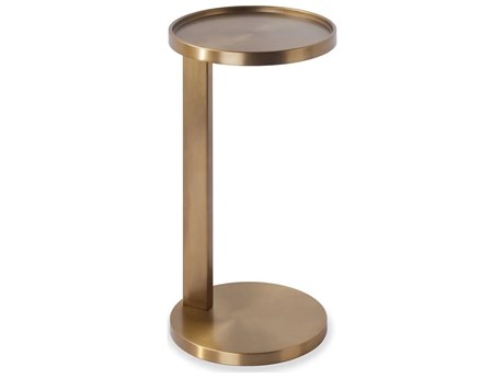Mobital Rookie Metal Brass Antique Round End Table