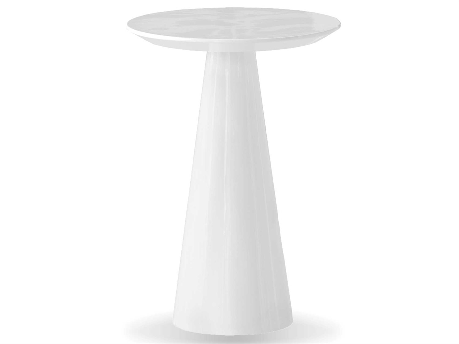Mobital Tower 18 Wide Round White Tall Pedestal Table Mbwentowewhitlarge