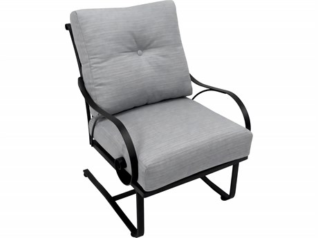 Meadowcraft Monticello Deep Seating Wrought Iron Spring Outdoor Lounge Chair