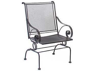 Meadowcraft Monticello Wrought Iron Spring Dining Chair Price