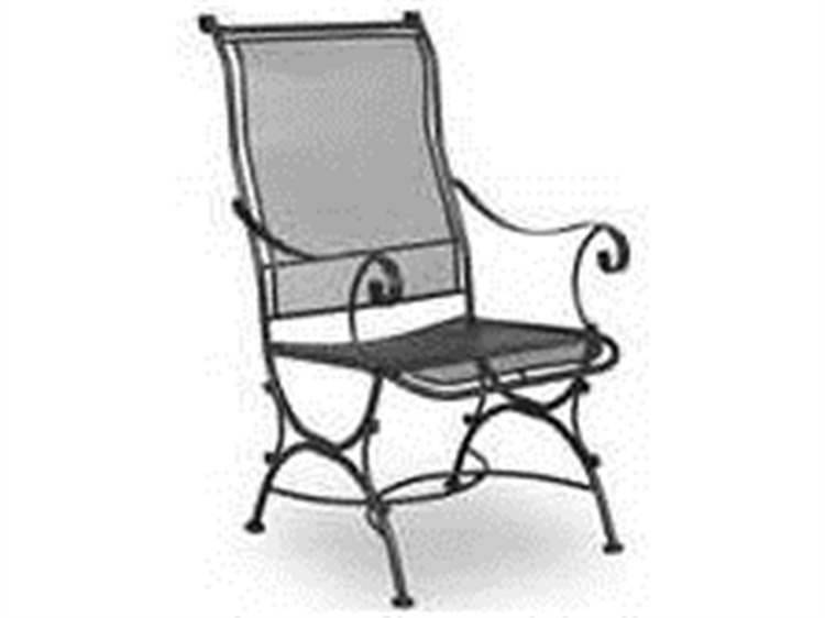 Meadowcraft Alexandria Wrought Iron Dining Arm Chair