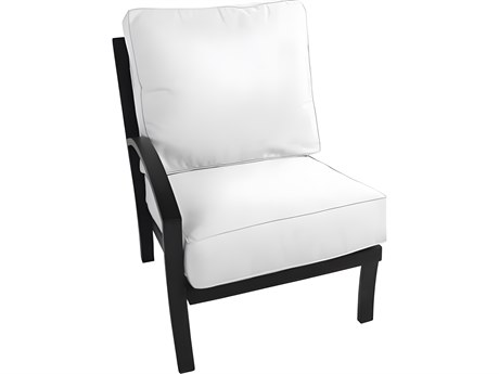 Meadowcraft Maddux Wrought Iron Left Arm Patio Lounge Chair