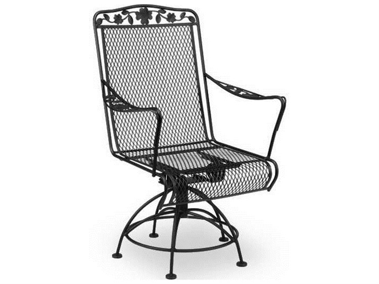 Meadowcraft Dogwood Wrought Iron Swivel Rocker Dining Chair MD761945001   MD761945001 Wd 