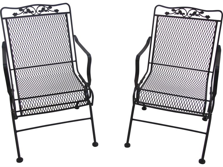 Meadowcraft Glenbrook Wrought Iron Glider Lounge Chair (Set of 2