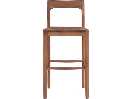 Moe's Home Owing Walnut Wood Bar Stool
