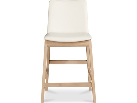 Moe's Home Deco Upholstered Oak Wood Counter Stool