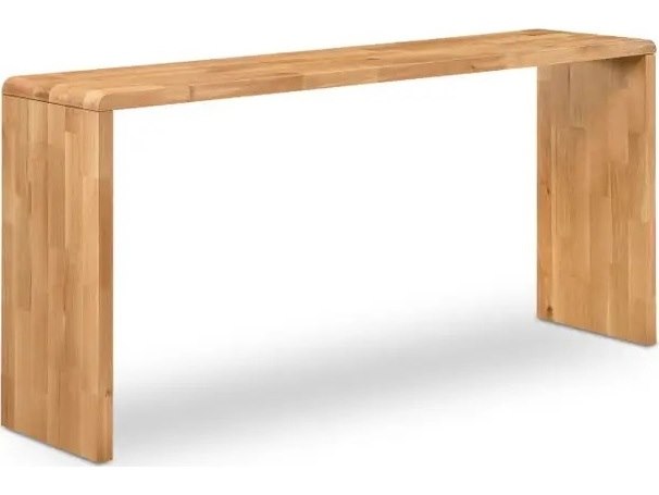 Moe's Home Carrie Natural Rectangular Wood Bar Table