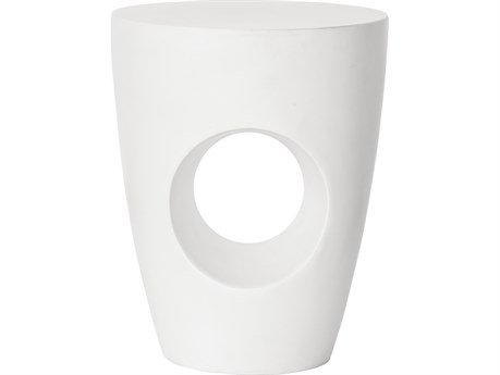 Moe's Home Aylard Cream White Accent Stool