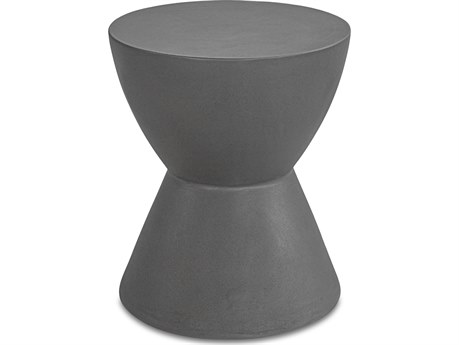 Moe's Home Hourglass Dark Grey Accent Stool
