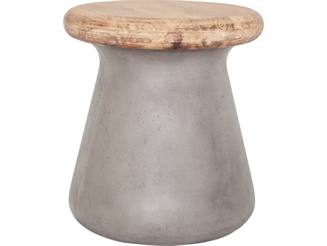 Moe's Home Earthstar Dark Grey Accent Stool
