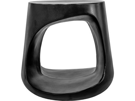 Moe's Home Rothko Black Accent Stool