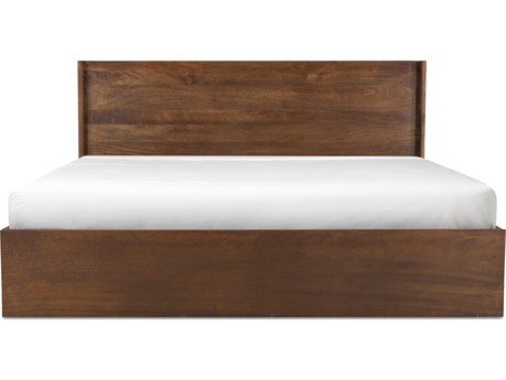 Moe's Home Everett Queen Bed Dark Brown