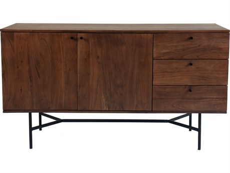 Moe's Home 58" Acacia Wood Dark Brown Glaze Sideboard