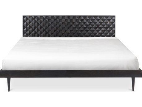 Moe's Home Pablo Black Wood King Platform Bed