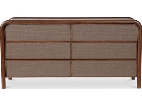 Moe's Home Rye 6 Drawer Dresser Warm Brown