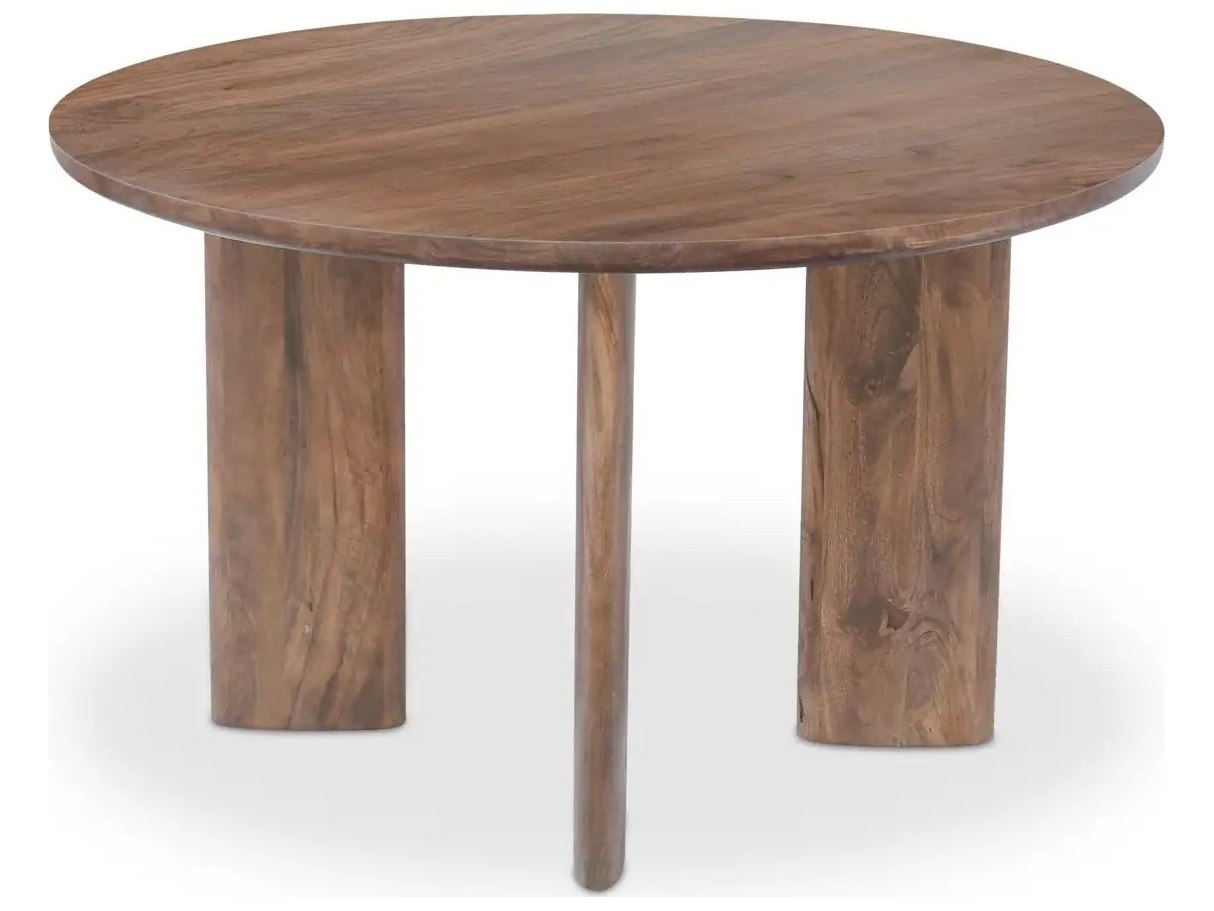 Lia Dark Brown 48" Round Dining Table