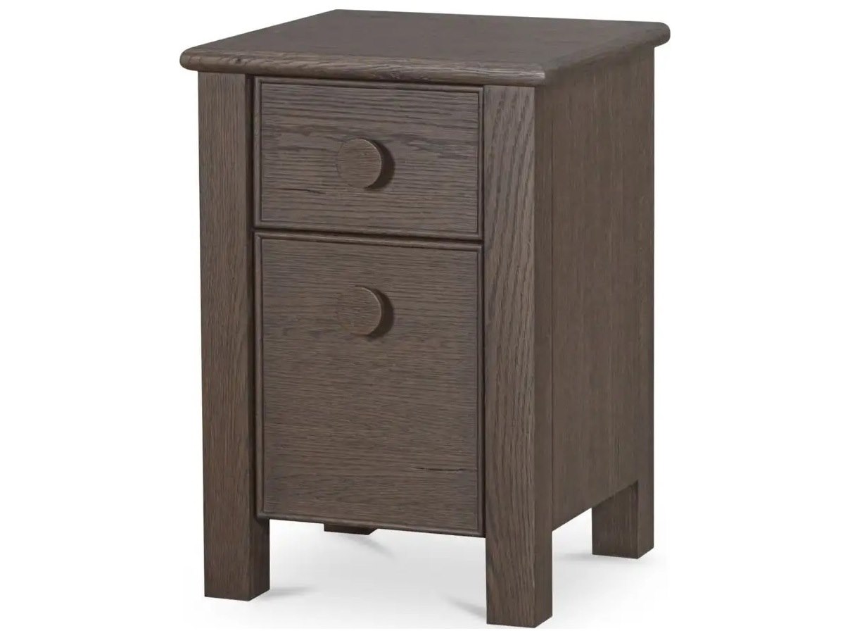 Loren Dark Brown 2 Drawer Small Nightstand