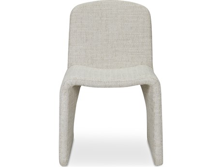 Moe's Home Ella Beige Upholstered Side Dining Chair