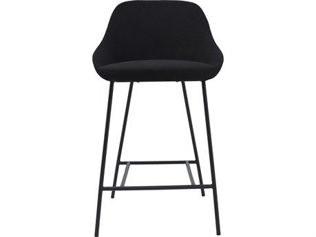 Moe's Home Upholstered Ply Wood Black Counter Stool