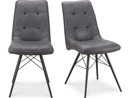 Moe's Home Morrison Gray Side Dining Chair - Set of Two