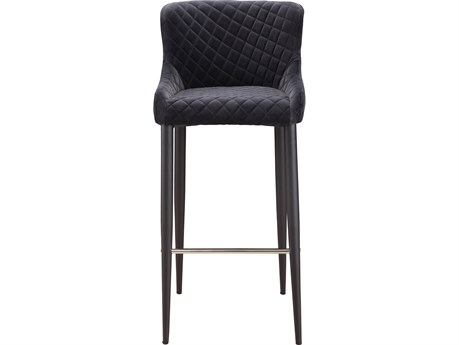Moe's Home Etta Upholstered Dark Grey Bar Stool