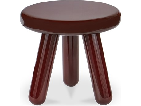 Moe's Home Joy Accent Table Deep Red Lacquer
