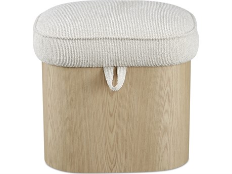 Moe's Home Sonny Beige Upholstered Accent Stool