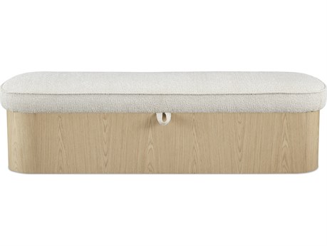 Moe's Home Sonny Ash Oatmeal Upholstered Accent Bench