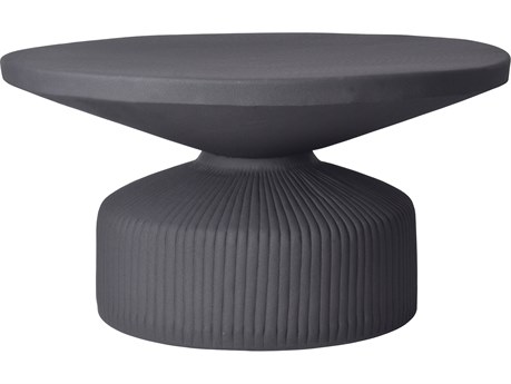 Moe's Home Yoli Round Metal Black Coffee Table