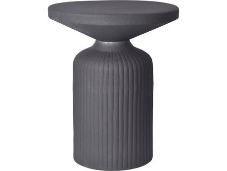 Moe's Home Yoli Round Metal Black End Table