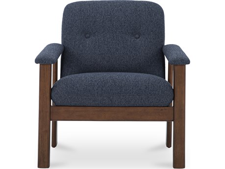 Moe's Home Parker Lounge Chair Dark Blue