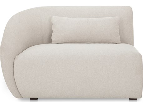 Moe's Home Amelia Left Arm Facing Chair Warm White