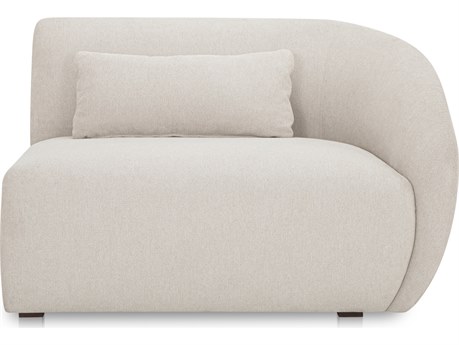Moe's Home Amelia Right Arm Facing Chair Warm White