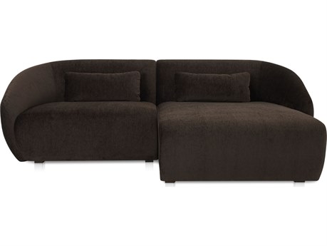 Moe's Home Amelia Brown Upholstered Right Sectional Sofa
