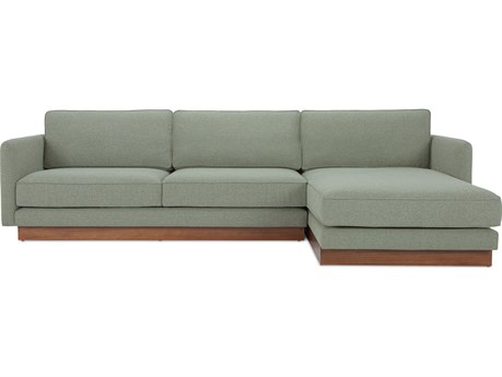 Moe's Home Vernon Green Upholstered Right Sectional Sofa